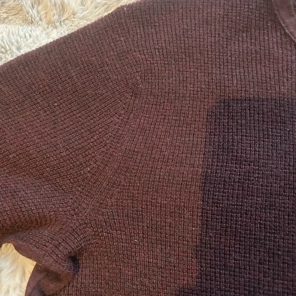 Rag & Bone Maroon Henley Sweater - Picture 3 of 5